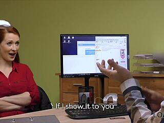 Hypnotic boobs sway to sway credit manager's hidden desires