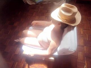 Horny Milf Gets Jerked Off Cumshot on Face While Resting