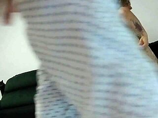 he explodes deep in her tight blonde milf ass during steamy massage toy play