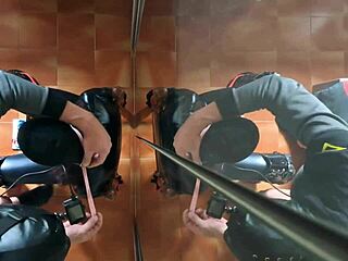 chairtied facefuck cums deep in mouth after ten minutes