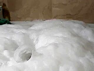 cyno indulges in steamy cosplay bubble bath solo