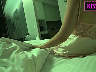 step mom hops on dick in shared bed for cowgirl pounding