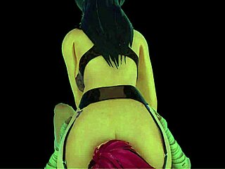 arcane's slutty vi craves hot lesbian action with caitlyn