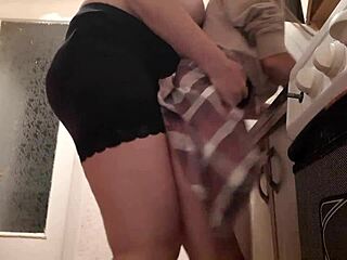 stepmom sneaks in for hard lesbian strapon fuck