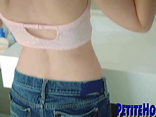 tiny petite teens share huge cock with fingering and blowjobs