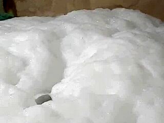 cyno indulges in steamy cosplay bubble bath solo