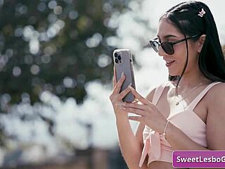 blake blossom and madison wilde kiss hot lesbian teen style