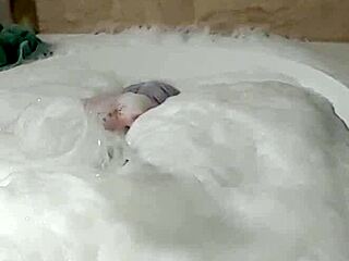 cyno indulges in steamy cosplay bubble bath solo