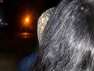 flashing my cock at bus stop slut who deepthroats it wildly in public