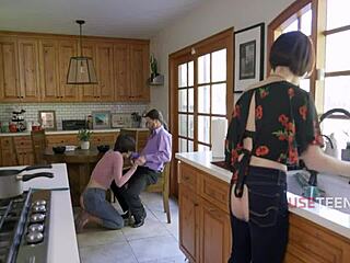 sluts moan wildly while family ignores their orgasmic fucking