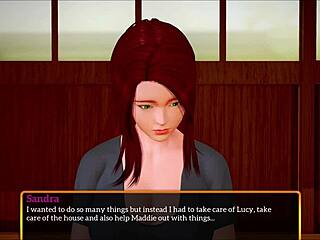 Redhead Big Ass Teases Tits in Naughty Game