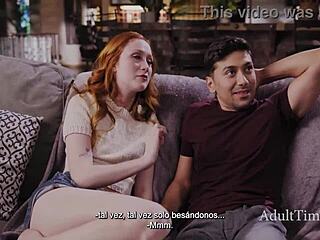 redhead teens fuck hard to rebel against strict milf