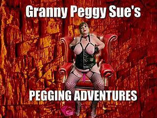 peggy sue granny strokes big pink cock pov