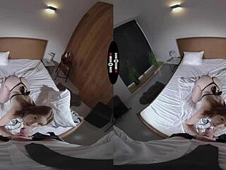 Brunette's shaved pussy tempts in hardcore pov handjob blowjob