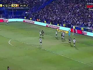 argentina lesbian takes doggystyle pounding from horny duo