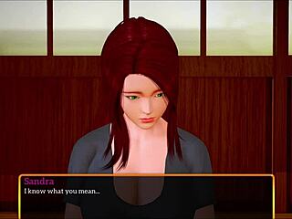 Redhead Big Ass Teases Tits in Naughty Game