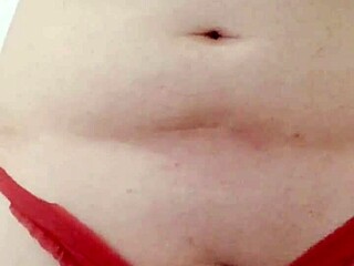 Amateur Webcam Tease in Thong Panties Play