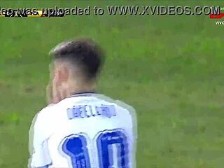 argentina lesbian takes doggystyle pounding from horny duo