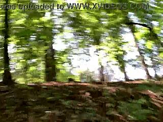 forest flashing hairy pussy solo outdoor orgasm update 🌳💦😍