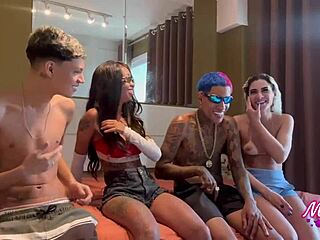 brazilian teens swap partners for exotic anal fetish pov
