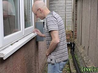 busty clothed teen creams hard in cfnm humiliation