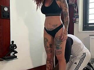 bbc coach oils me as i flex!