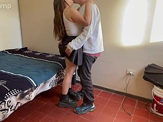 I Ravish College Amateur Bent Over in Skirt Socks