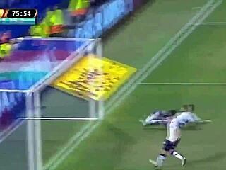 argentina lesbian takes doggystyle pounding from horny duo