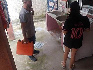 hey housewife, pay that washing machine tech with your big ass while hubby's gone?