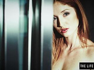 Nipple Clamps And Ball Gag Drive Redhead To Hard Orgasm