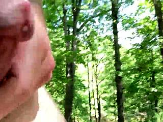 forest flashing hairy pussy solo outdoor orgasm update 🌳💦😍
