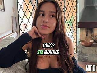 Skinny brazilian 18yo bombshell gives sloppy pov deepthroat casting!