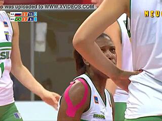 Brazilian Volleyball Beauties Caught in Voyeur Action