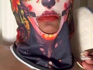 she sneaks wet pussy rubbing closeup moans during movie night part one