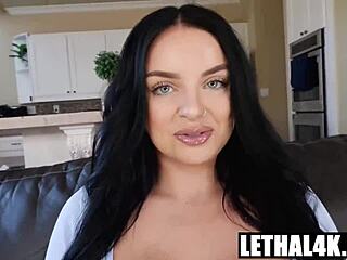 Payton Preslee claps big ass on cock in taboo pov