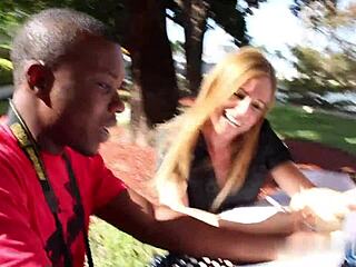 college prof slurps huge black cock deepthroat