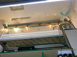 Boss Fingers Sexy Shop Assistant's Wet Shaved Pussy While Customer Watches