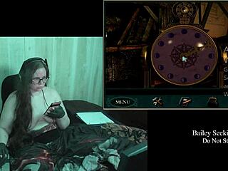 uncover tattooed bbw's big natural tits in steamy naked game play