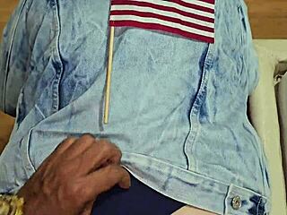 breaking my blonde's tight ass doggystyle with thick black cock