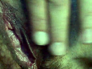 fingering my wet pussy in low light