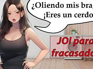 caught sniffing panties as janitor? weak jerk off instructions in spanish femdom voice