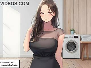 caught sniffing panties as janitor? weak jerk off instructions in spanish femdom voice