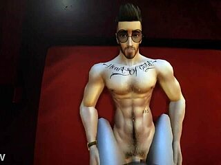 Hunk Cowgirl Rides to Intense Climax