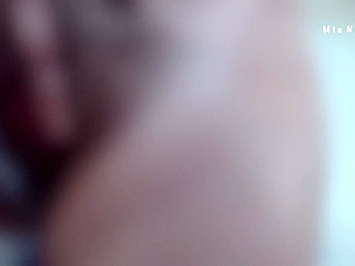 Sexy Brunette Teases Hairy Pussy In See-Through Lingerie