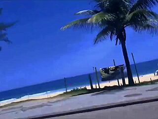 App Ride Turns into Beach Flashing and Big Cock Ride!