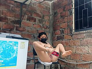 slutty neighbor flashes pussy under dress 😈👗