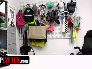 Tessa's Shoplifting Stopped by Horny Officer Mike