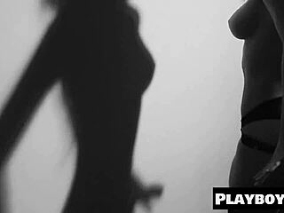 Sweet blonde milf brittney shumaker strips dances naked photoshoot