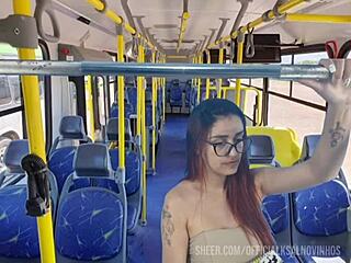 student gets crowded on packed public bus ride