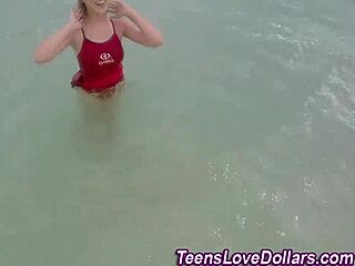 Perky Teen Tits Dripping in Thick Jizz